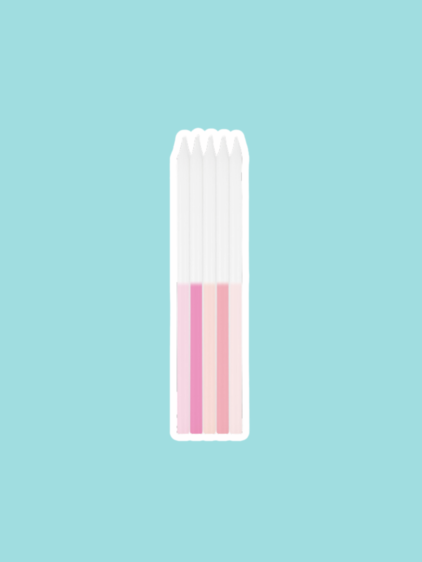 Pink Ombre Candles