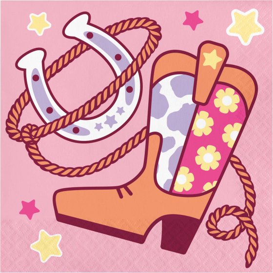 Boots & Bows Party Napkins