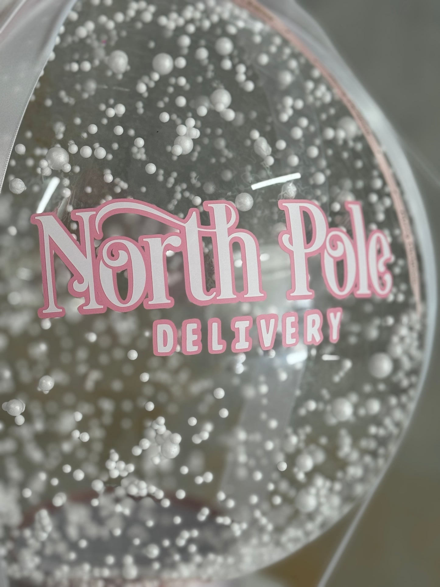 Pink North Pole Delivery Balloon