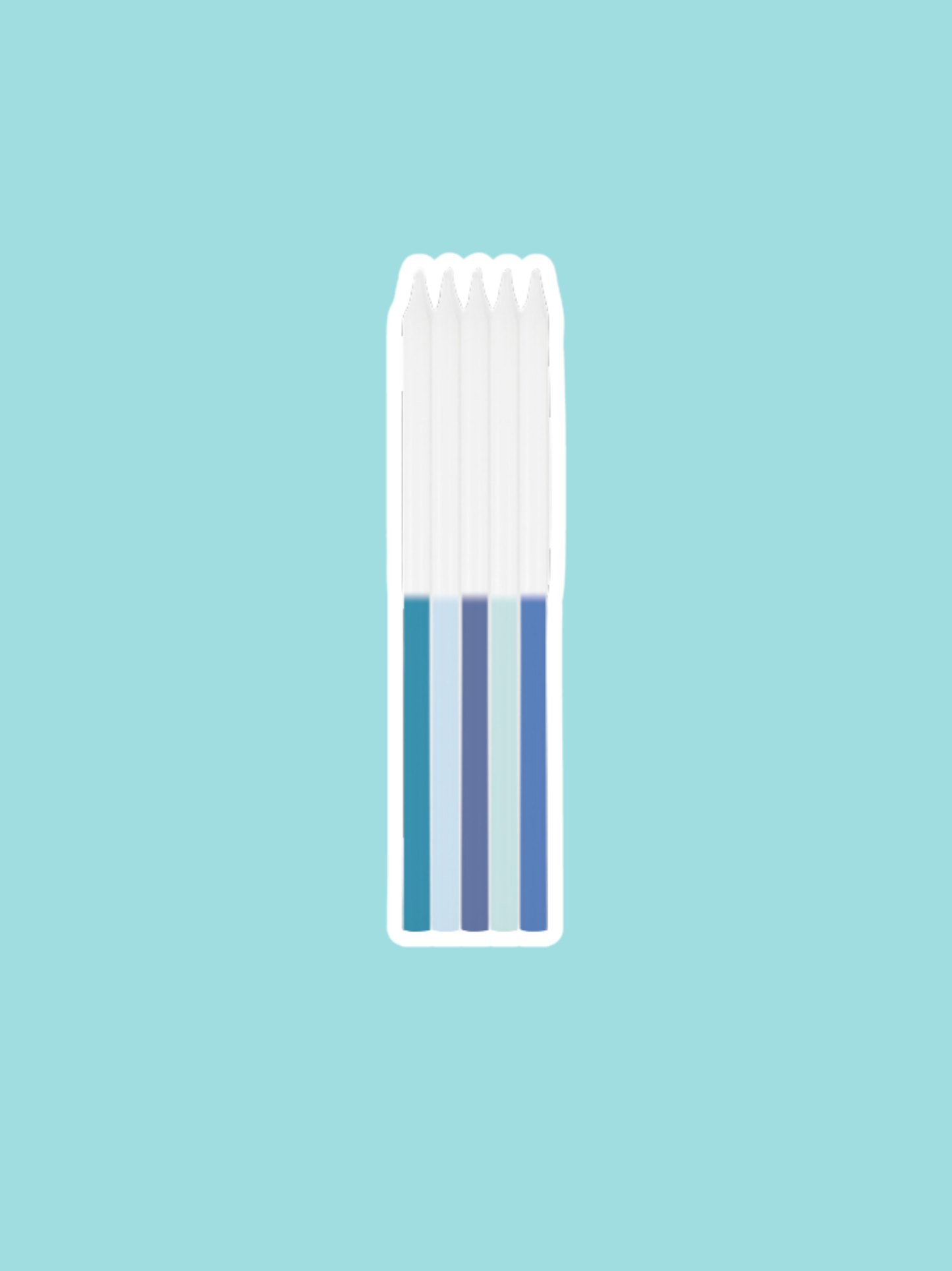 Blue Ombre Candles