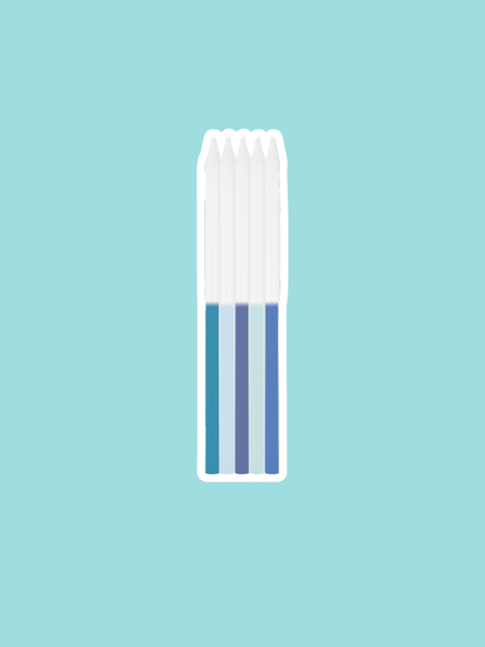 Blue Ombre Candles