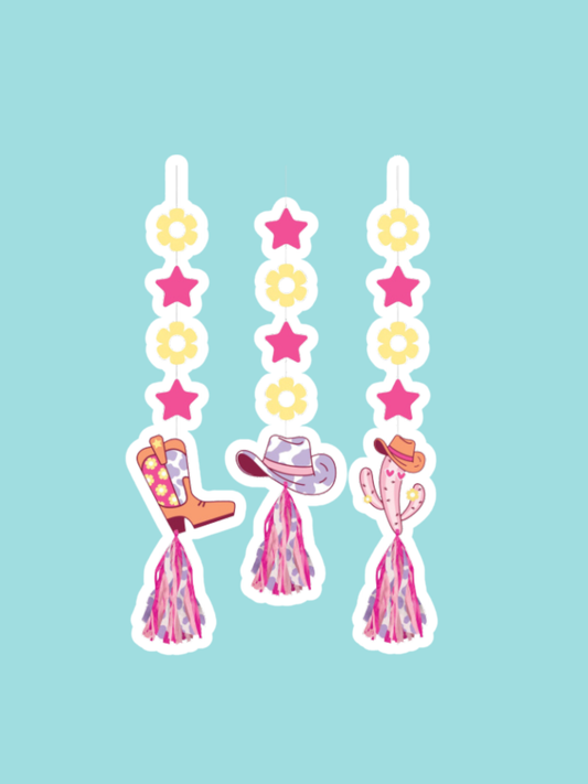 Boots & Bows Hanging Decorations