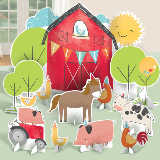 Farmyard Cardboard Centrepiece Set