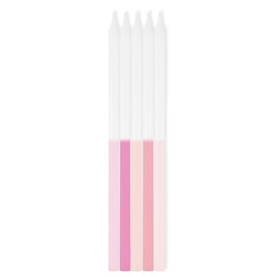 Pink Ombre Candles