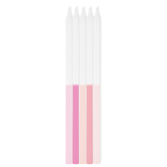 Pink Ombre Candles