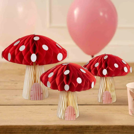Toadstool Paper Decorations