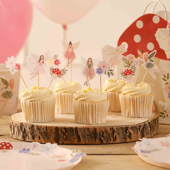 Little Flutter Flies Cupcake Toppers