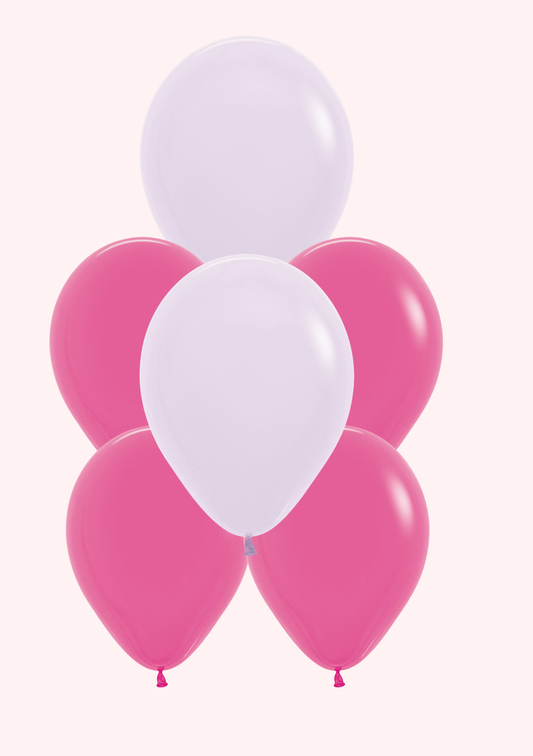 Pastel Lilac & Hot Pink 12 Pack