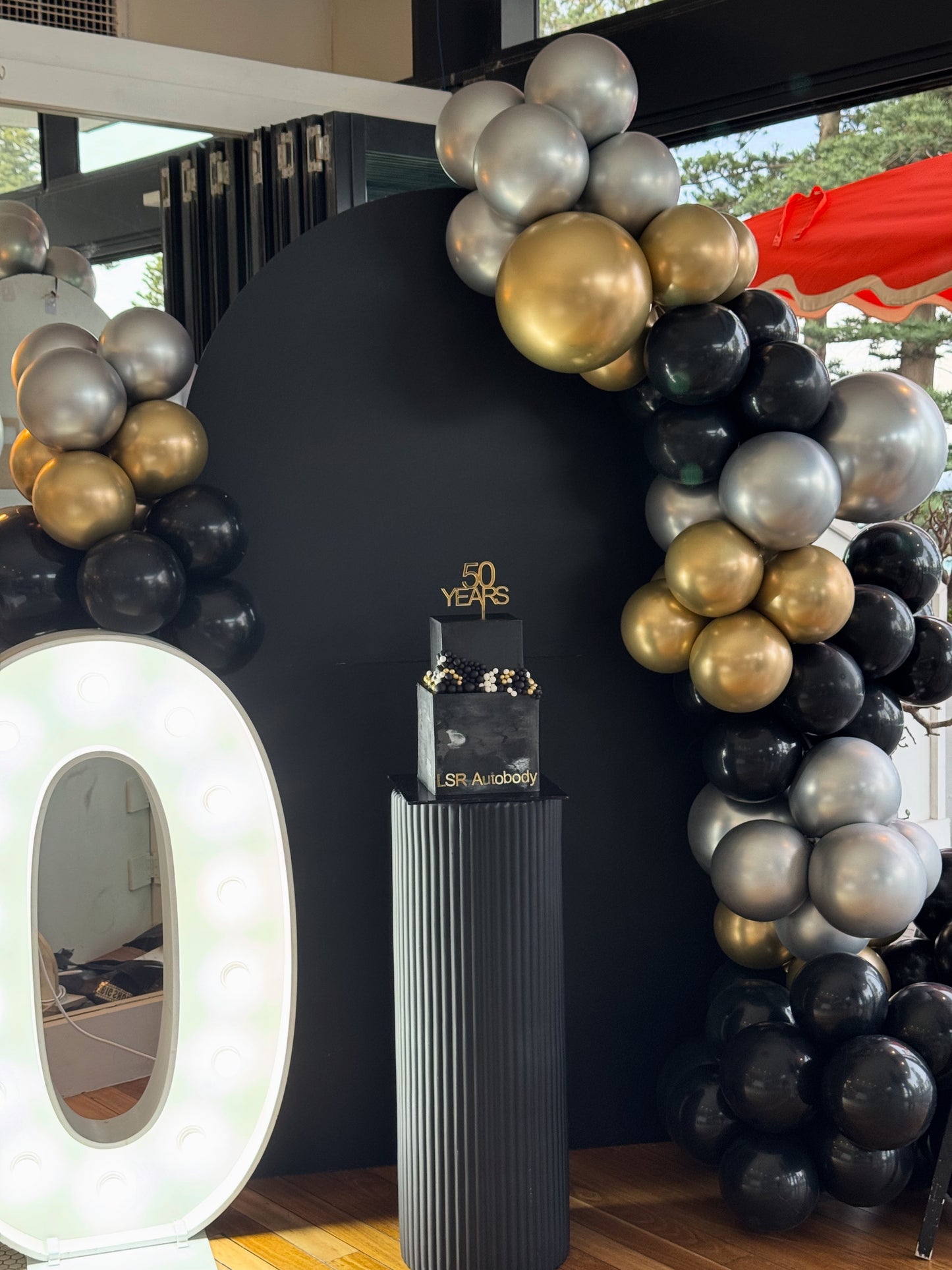 Black Arch Back Drop