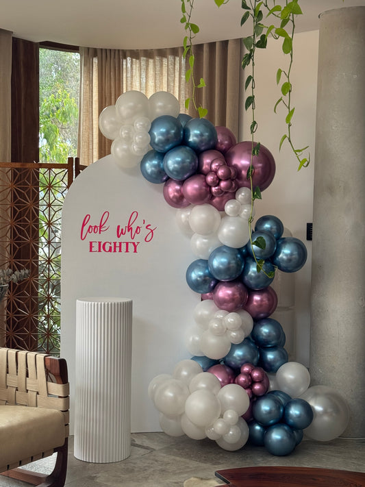 White Arch Back Drop