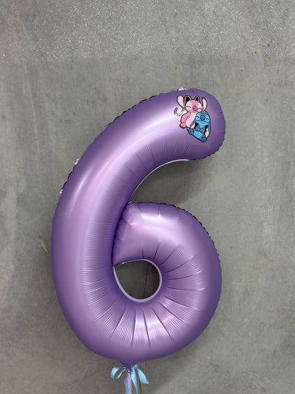Stitch Number Balloon
