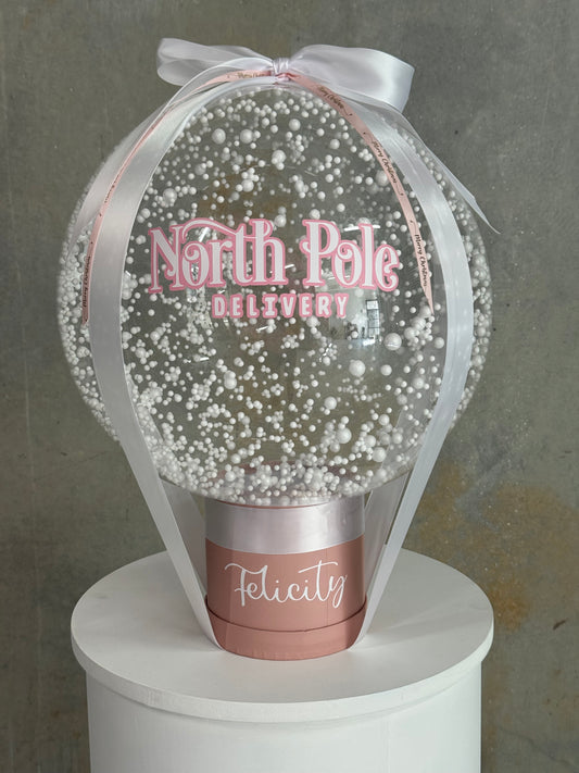 Pink North Pole Delivery Balloon