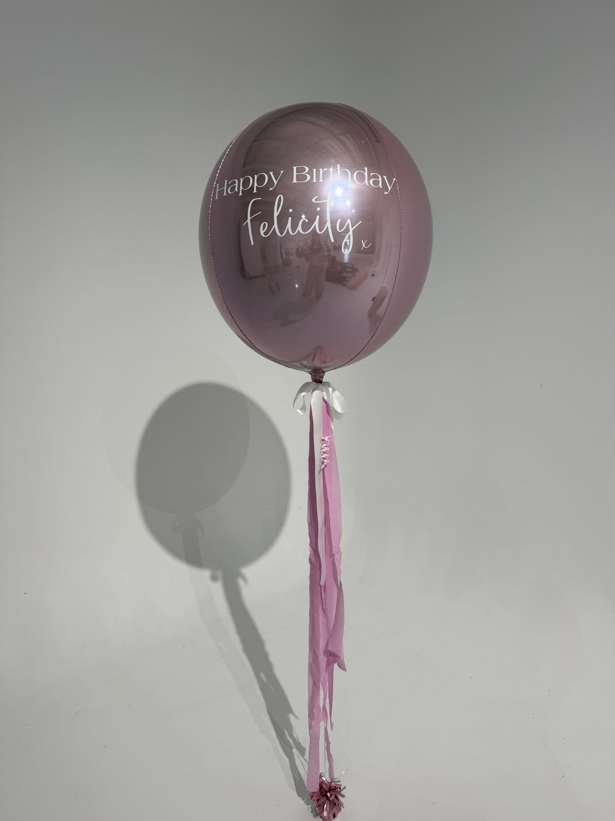 Personalised Happy Birthday Orb Helium Balloon