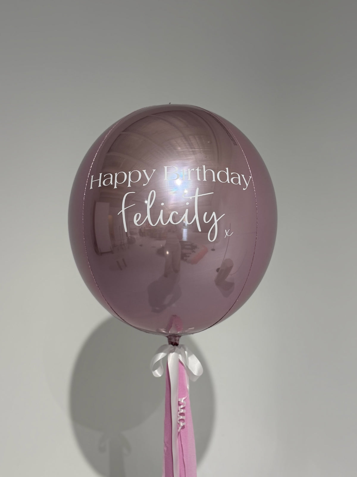 Personalised Happy Birthday Orb Helium Balloon