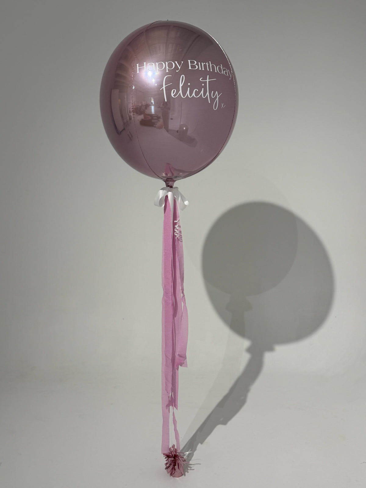 Personalised Happy Birthday Orb Helium Balloon