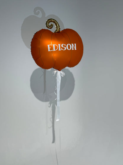 Personalised Pumpkin Helium Balloon