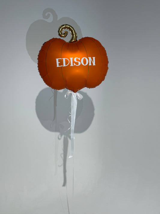 Personalised Pumpkin Helium Balloon