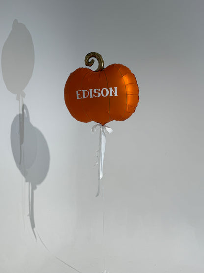 Personalised Pumpkin Helium Balloon
