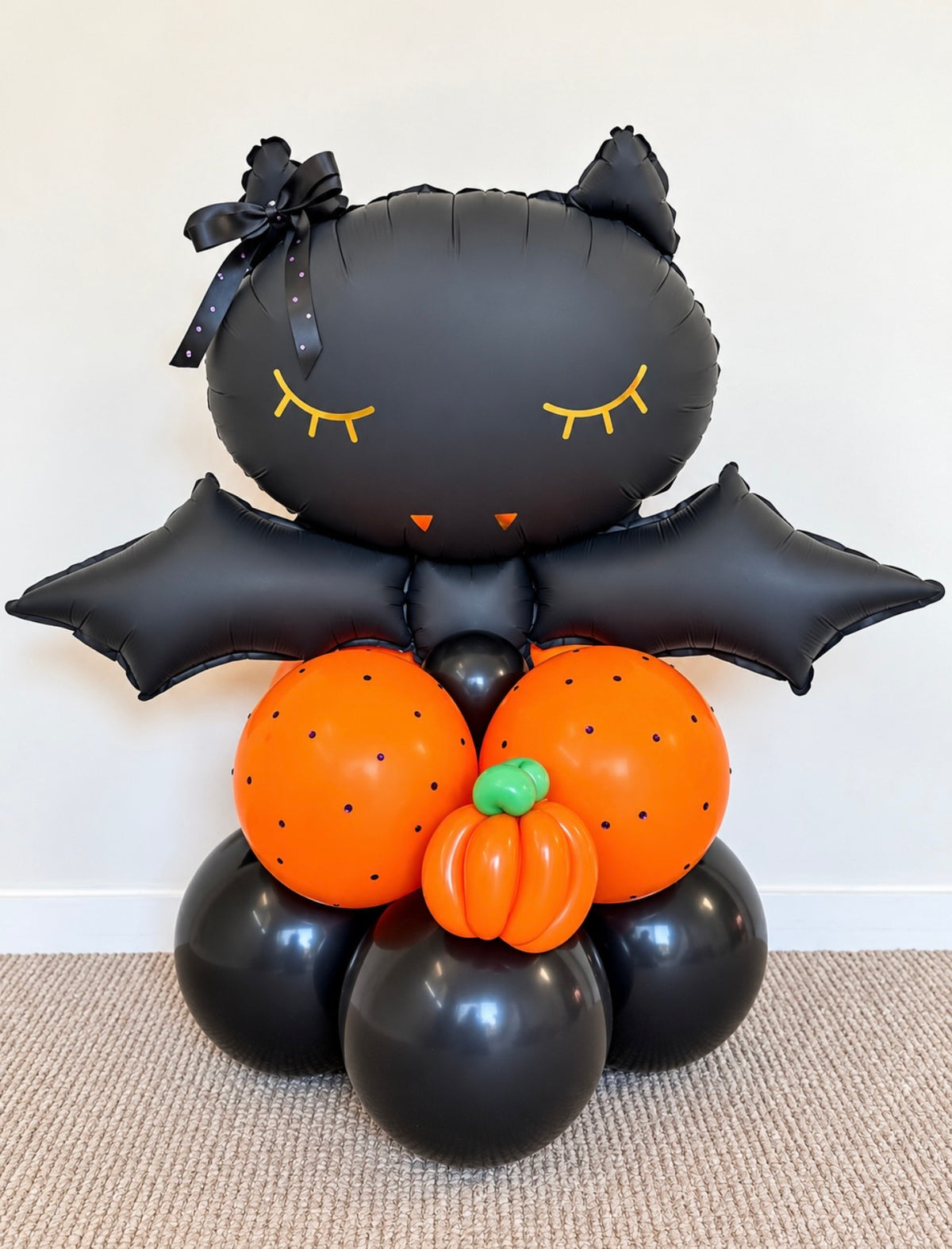 Boo-tiful Bat Balloon Stack